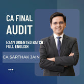 CA Final Audit Exam Oriented Batch | Full English by CA Sarthak Jain | For Jan 26 & May 26 Exams